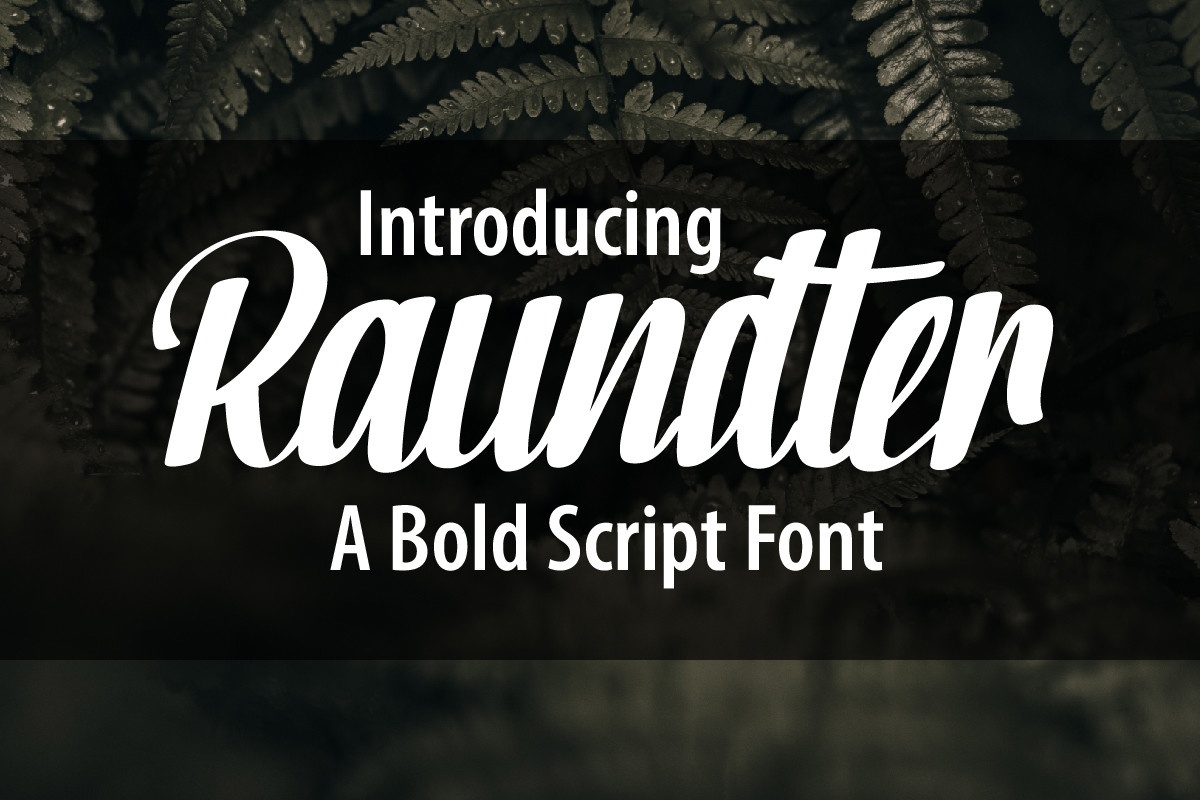 Raundter font preview image #3